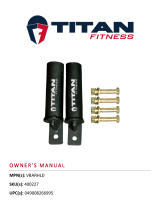 Titan Fitness T-3 Series Vertical Mount Barbell Holders User manual