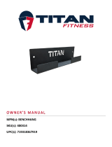 Titan Fitness Wall Mounted Bench Hanger User manual