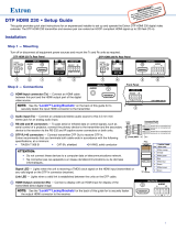 Extron DTP HDMI 4K 230 Rx User manual