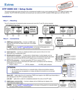 Extron electronics DTP HDMI 330 User manual