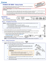 Extron electronics FOXBOX SR HDMI User manual