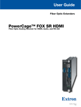 Extron PowerCage FOX SR HDMI User manual