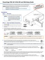 Extron electronics PowerCage FOX 4G Tx DVI User manual