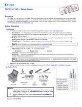 Extron TLP Pro 720C User manual