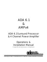 Ada ADA6.1 & AMPx4 Owner's manual
