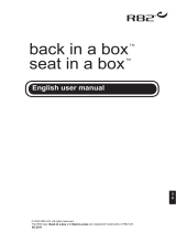 R82 Back and seat in a box User manual