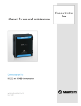 Munters MUX 2 485 RS 232 485 Installation guide