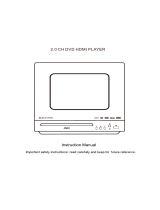 ELECTCOMDVD Player, ELECTCOM DVD Player for TV, HD 1080p Upscaling, RCA & HDMI Port(HDMI & AV Cable Included), All Region Free, USB Input, Built-in PAL/NTSC System, Remote Control Included