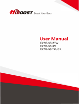 HiBoost C27G-5S-BTW.RV User manual