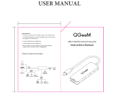 QGeeMUSB C Hub, QGeeM 4-in-1 USB C Adapter