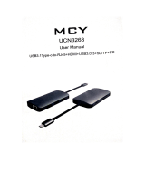 MCY USB C Hub, MCY 8-in-1 Type c hub Adapter User manual