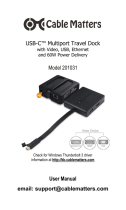 Cable Matters 201031-BLK User manual