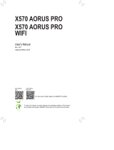 Gigabyte X570 AORUS PRO WIFI User manual