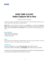 UCEC UCEC USB 2.0 Video Capture Card Device, VHS VCR TV to DVD Converter for Mac OS X PC Windows 7 8 10 User guide