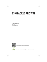Gigabyte Z390 I AORUS PRO WIFI User manual