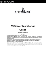 AntMiner Antminer S9 User manual