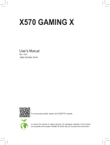 Gigabyte X570 GAMING X User manual