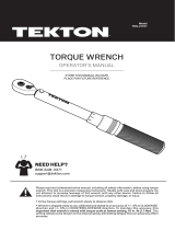 TEKTON TRQ21101 User manual
