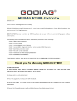 GODIAG GODIAG GT100 Breakout Box OBDII Protocol Detector ECU Bench Connector OBD Diagnostic Port Tester User manual