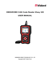 VIDENTVIDENT iEasy320 Universal Obdii/Eobd+Can Code Reader Obd2 Diagnostic Scan Tool for Car Engine Fault Code Reader/O2 Sensor Systems Diagnostic/On-Board Monitor/Component Test Multi-Language