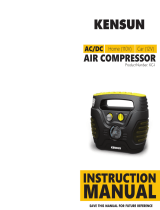 KensunKensun AC/DC Tire Inflator Pump for Car 12V DC and Home 110V AC Swift Performance 2.0 Portable Air Compressor Pump for Car and Home