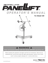Panellift 439 User manual