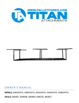 Titan Distributors Inc. Titan Overhead Storage Rack | 3' x 8' | Adjustable Height User manual