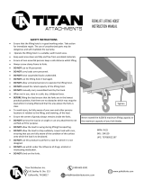 Titan Attachments Titan Forklift Lifting Hoist Swivel Hook Mobile Crane 4000 lb. Capacity Lift User manual