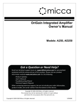 Micca AD250 User manual