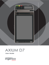 Ingenico AXIUM D7 User manual