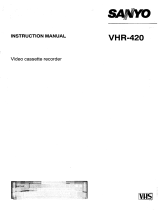 Sanyo VHR-420 User manual