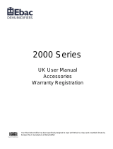 Ebac DD695RWH-GB Owner's manual