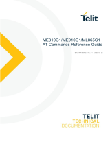 Telit Wireless Solutions ME910G1 At Commands Reference Manual