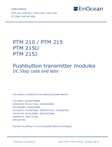 EnOcean PTM 210PTM 215 User manual