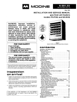 Modine 6-551.23 Gas-Fired Unit Heaters Heaters Installation & Service Manual