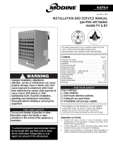 Modine Manufacturing 6-575.4 Gas-Fired Unit Heaters Heaters Installation & Service Manual