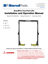 BendPak GP-7 Owner's manual
