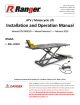 Ranger RML-1500XL Owner's manual