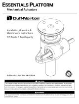 Duff-Norton Essentials Platform 1/8 to 1 Ton Owner's manual