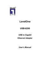 LevelOne USB-0200 User manual