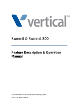Vertical Summit Operating instructions