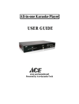 AceKaraoke All-in-one Karaoke Player User manual