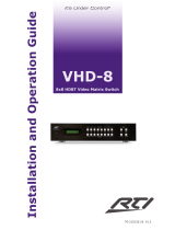 RTI VHD-8 Operating instructions