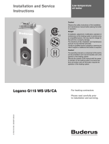 Buderus Logano G115 WS US/CA Installation And Service Instructions Manual