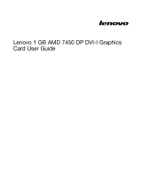 Lenovo AMD 7450 DP DVI-I User manual
