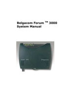BELGACOM Forum 3000 System Manual
