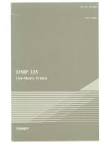 Tandy DMP 135 User manual