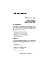 Motorola i550 plus Owner's manual
