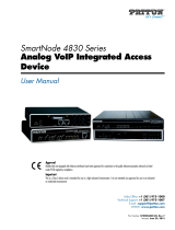 Patton SmartNode 4830 Series User manual