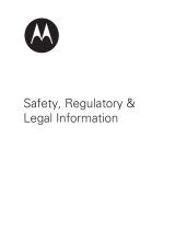 Motorola BRAVO WITH MOTOBLUR - LEGAL GUIDE User manual